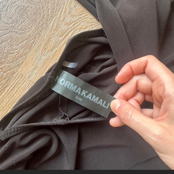 Norma Kamali Black Halter Cutout Jumpsuit - Picture 8 of 8